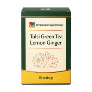 Tulsi Green Tea Lemon Ginger – 25 teabags